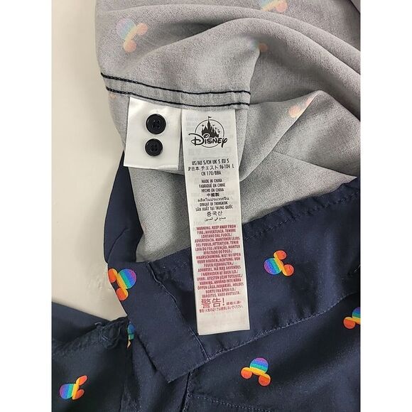 Disney Button Shirt Men's XL Mickey Mouse Pride Rainbow - Picture 10 of 10